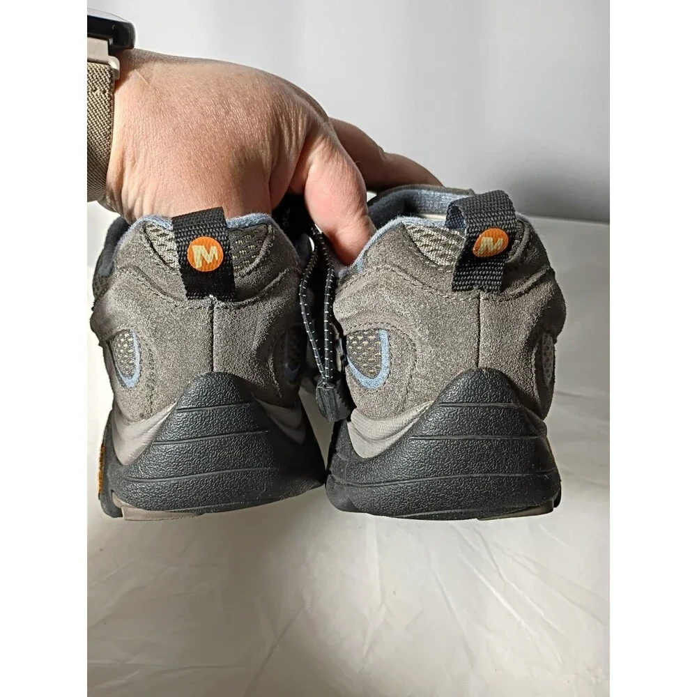 Merrill Woman 9 Granite Vibram Sole Active wear Sneakers Lace Lock Outdoor Hike